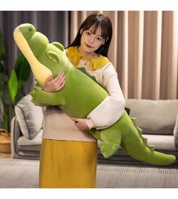 可爱鳄鱼公仔毛绒玩具懒人枕头抱枕