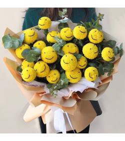 鲜花：你的笑脸　20枝乒乓菊
