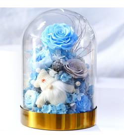 永生花：圣诞快乐 蓝色款