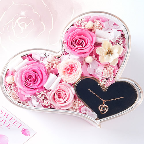 永生花：心心相印 粉色款