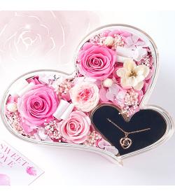 永生花：心心相印 粉色款