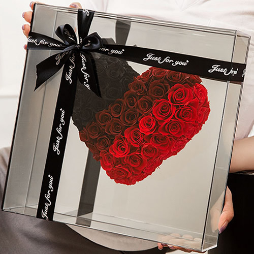 永生花：镜面玫瑰 红色款