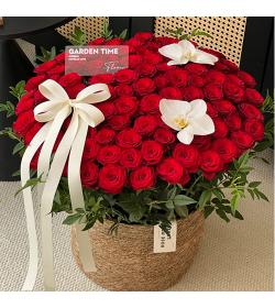 鲜花：拥你入怀 99枝红玫瑰