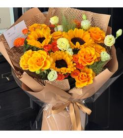 鲜花：幸福笑脸 混搭花束